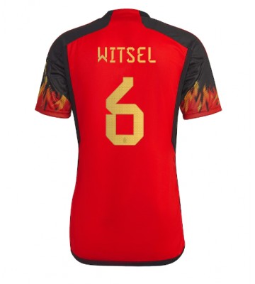 Belgium Axel Witsel #6 Replica Home Stadium Shirt World Cup 2022 Short Sleeve